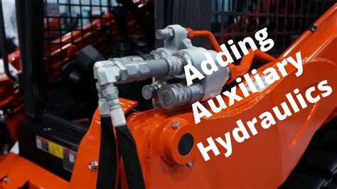 how to attach new hydraulic lines on skid steer|adding aux hydraulics.